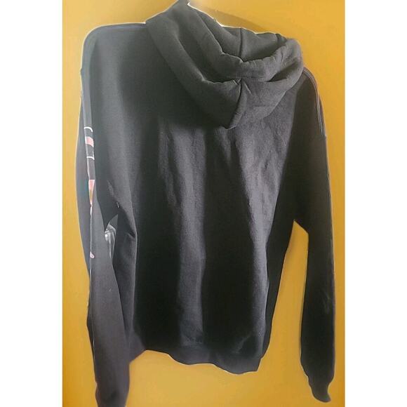 Chucky Doll Let's Be Friends Black Hoodie Hooded Sweatshirt Medium A121 Nice - Picture 4 of 4